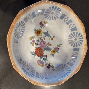 Vintage Schumann Bavaria Porcelain Bowl in "Chateau Dresden" Floral Pattern